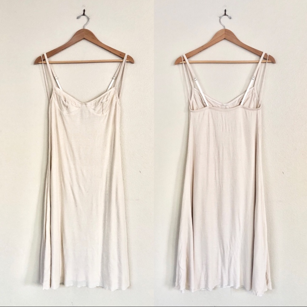 {Indah} Little Lies Bustier Ribbed Midi Slip Dress - Picture 3 of 8